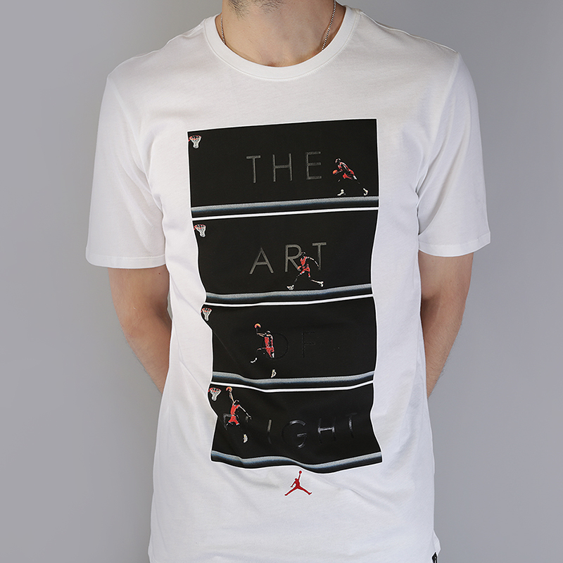мужская белая футболка Jordan The Art of FlightT-Shirt 905931-100 - цена, описание, фото 2